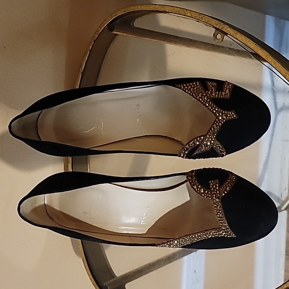 Louboutin limited edition "Love" stilettos.